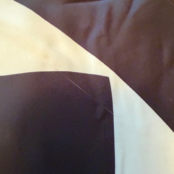 Anthropologie Bardot Citron Halter Cocktail Midi Dress in Black/lvory-Size 12 - Picture 15 of 16